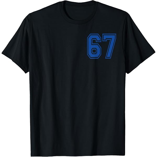 Amazon.com: Number 67 in Blue T-Shirt : Clothing, Shoes & Jewelry